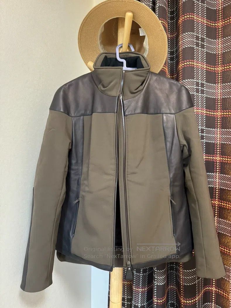 Hermes Leather Patch Ski Jacket Coat