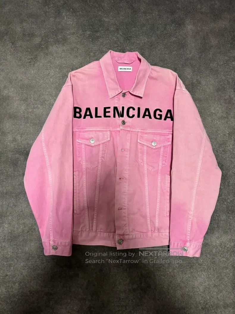 Balenciaga Balenciaga Valentine's Day Series Letter Print Denim Jacke Size XS / US 0-2 / IT 36-38 - 1 Thumbnail