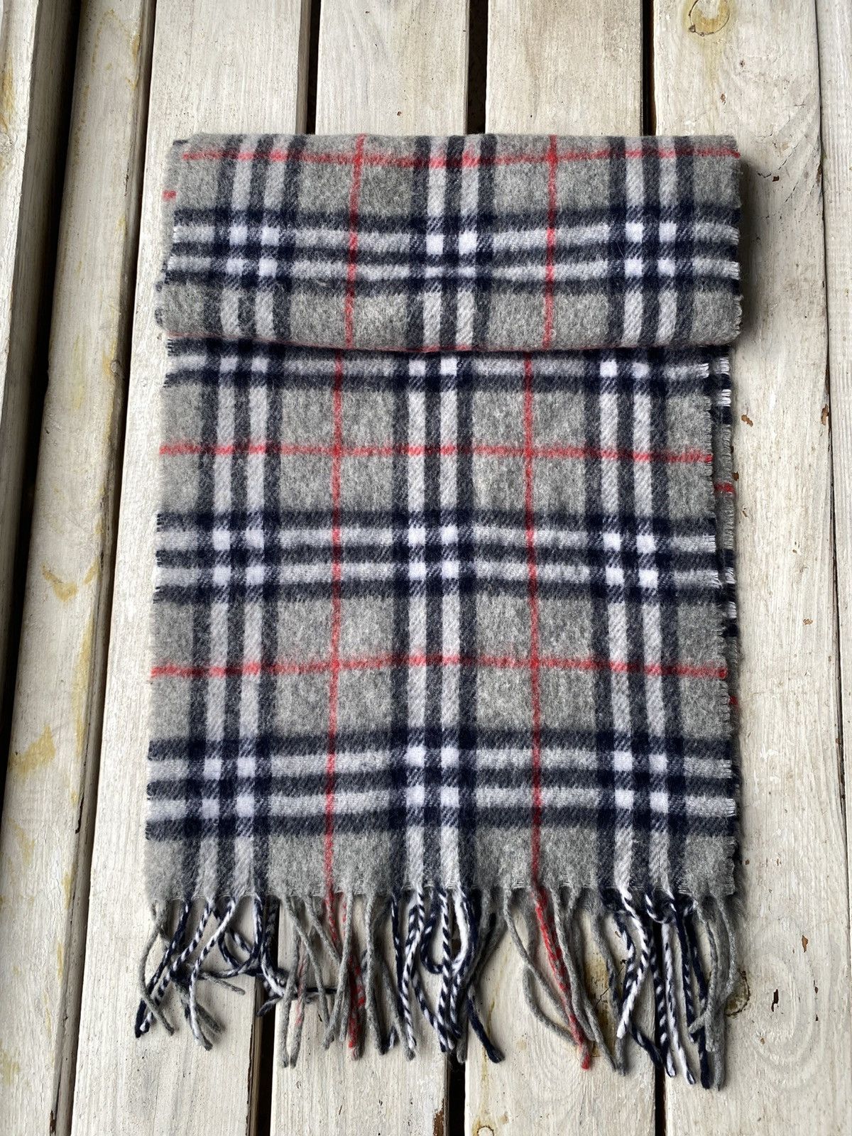 Burberry × Vintage Vintage 90s Burberry Scarf / Muffler / Neckwear Size ONE SIZE - 1 Thumbnail