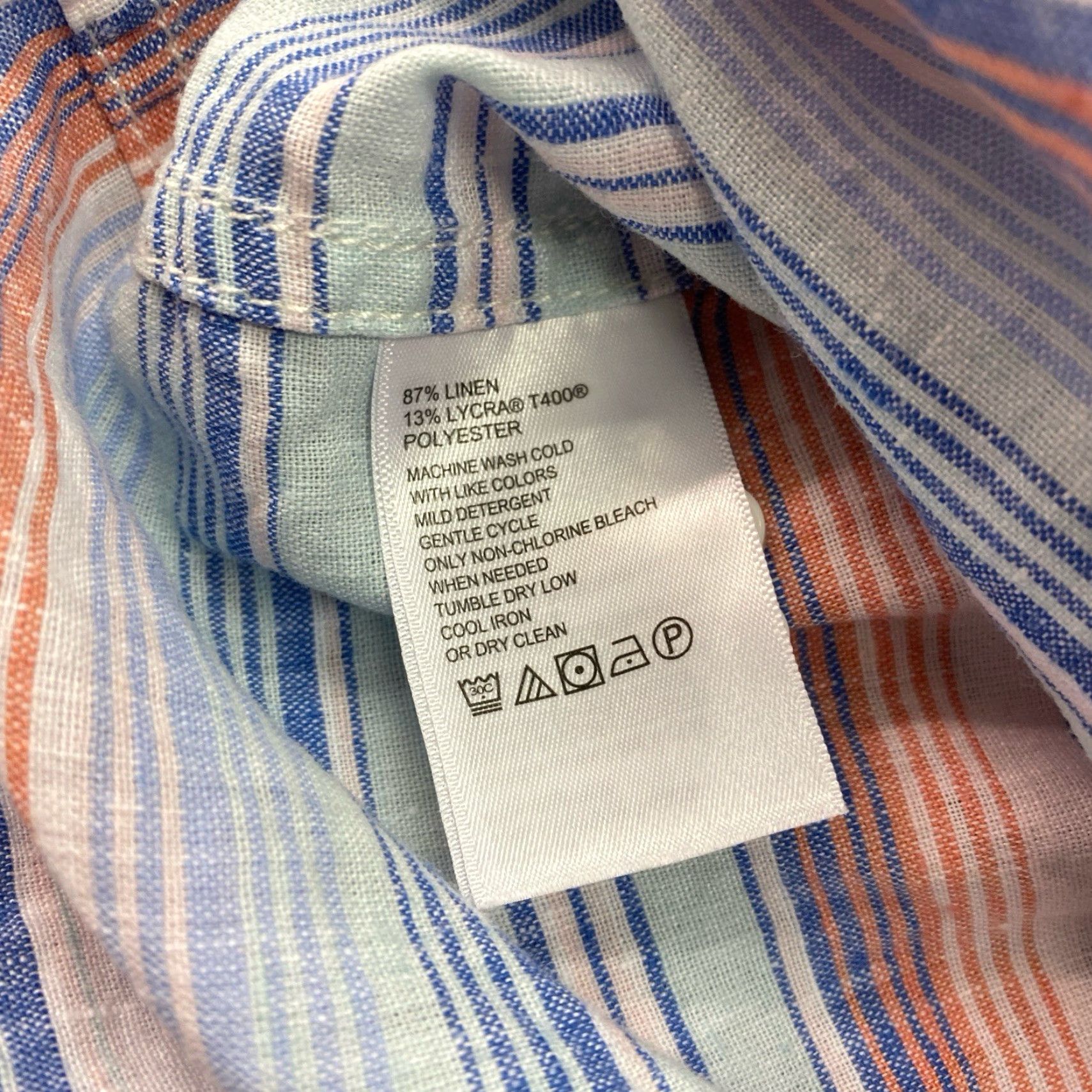 Tommy Bahama Tommy Bahama Barbados Breeze Stretch Linen Blend Button Shirt Mens Large White Linen Blend Beach Button-Up Shirts Regular Mens L Size US L / EU 52-54 / 3 - 5 Thumbnail