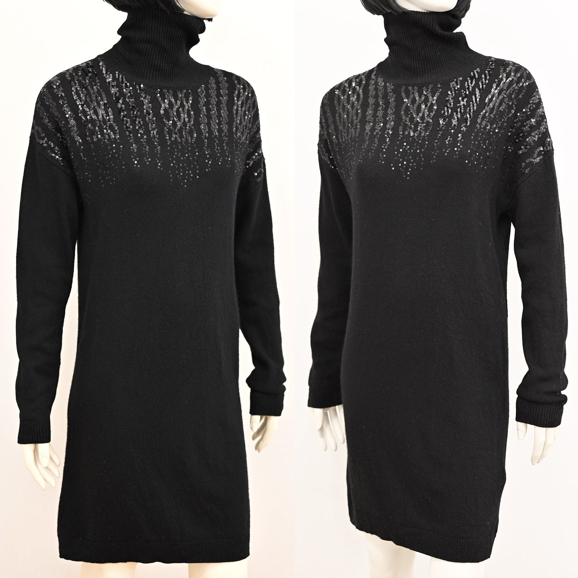 Liu Jo Liu Jo soft knitted dress with cashmere black XS Size XS / US 0-2 / IT 36-38 - 4 Thumbnail