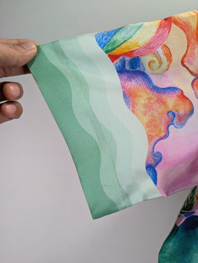 Casablanca o1rshd1 DUP /Silk Twill Short Sleeve Collar Shirt Multicolor Size US M / EU 48-50 / 2 - 13 Thumbnail