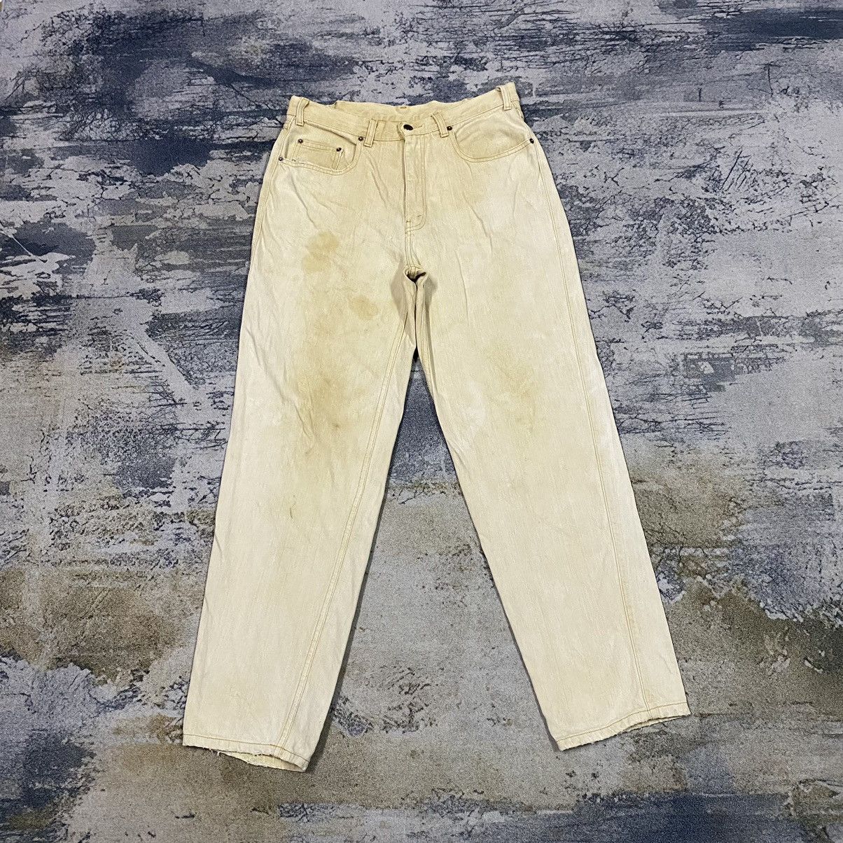 Chaps Ralph Lauren × Ralph Lauren Vintage Chaps Ralph Lauren Dirty Rusty Jeans Size US 33 - 2 Thumbnail