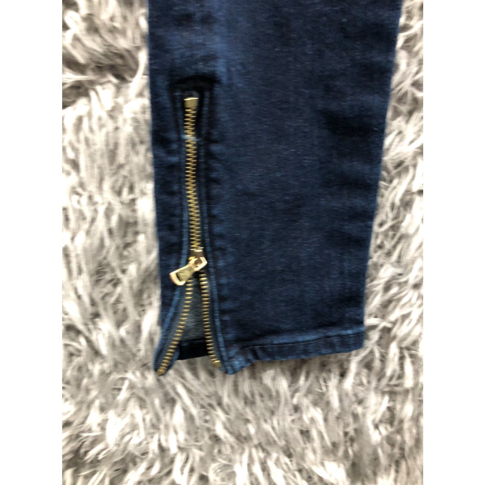 Loft LOFT Jeans Womens 0 Skinny Ankle Zip Dark Wash Blue Size 25" / US 0 / IT 36 - 6 Thumbnail