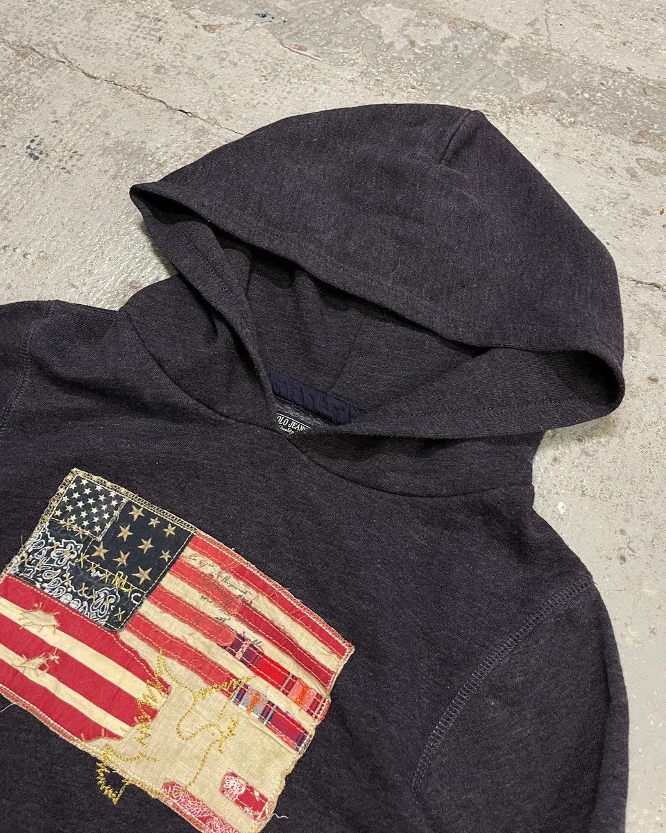 Polo Ralph Lauren Ralph Lauren Purple Grey Flag Patch Hoodie Size US S / EU 44-46 / 1 - 5 Thumbnail