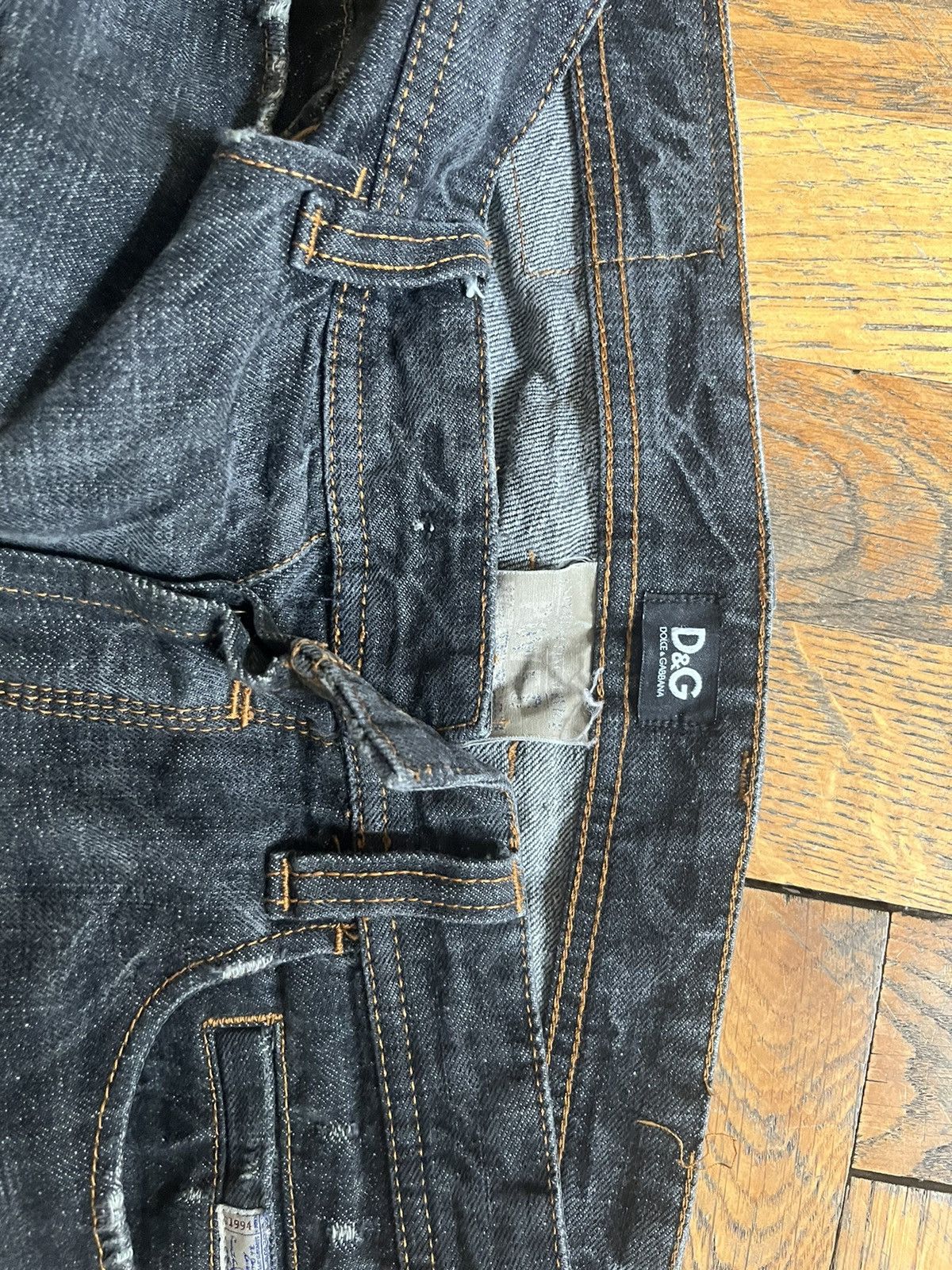 Dolce & Gabbana × Jean × Vintage Dolce & Gabbana Ripped Jeans Size US 30 / EU 46 - 7 Thumbnail