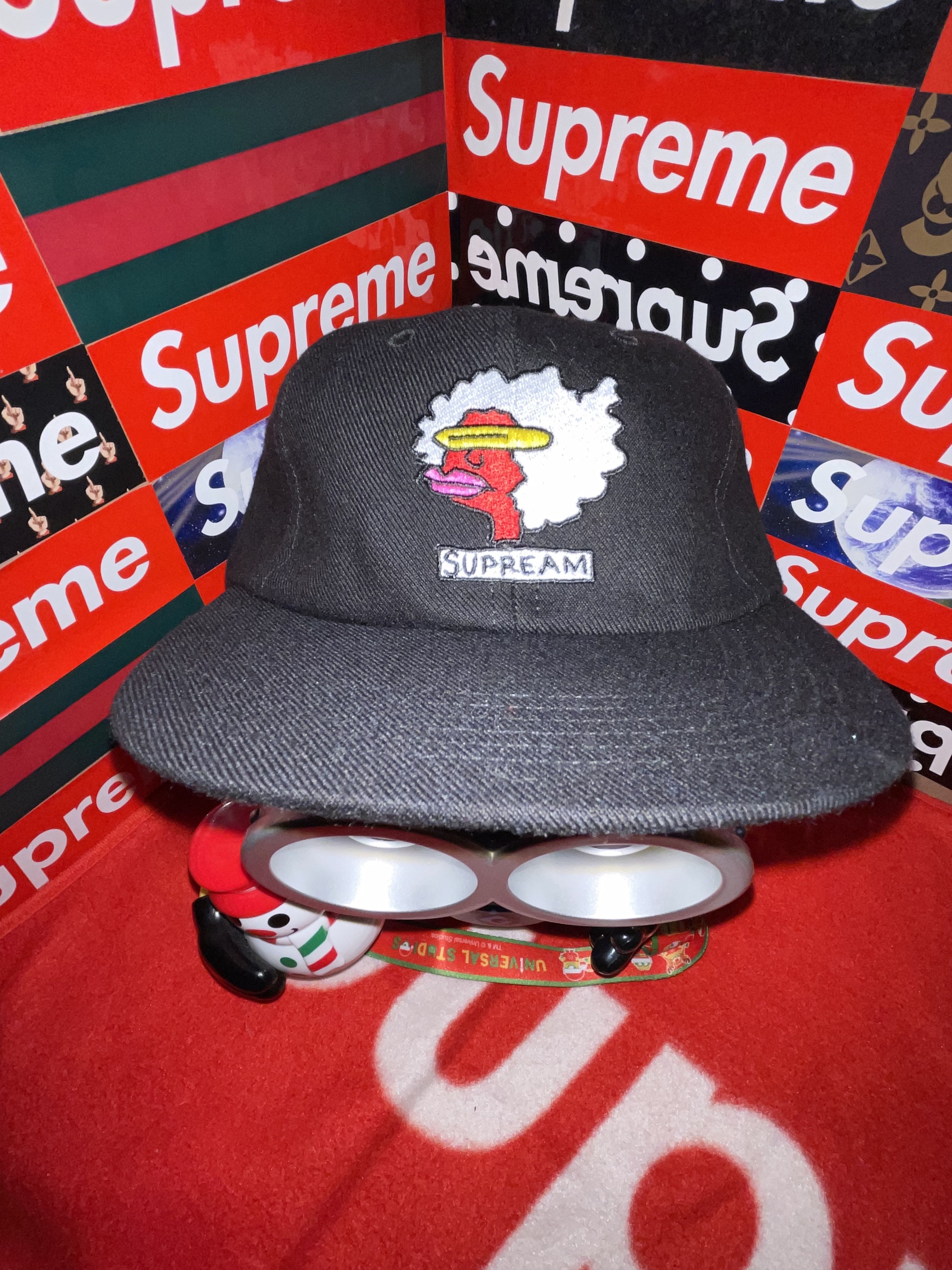 image of Supreme Gonz Ramm 6 Panel Hat Cap Fw17 New in Black, Men's