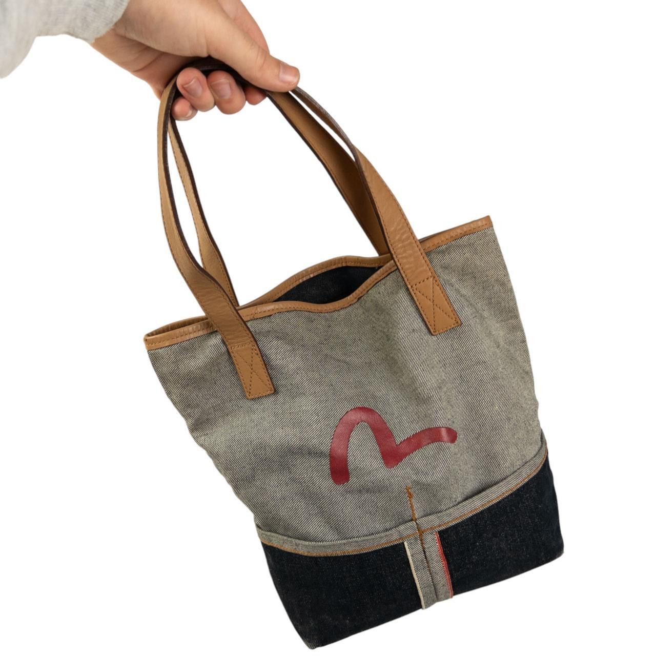 Evisu Vintage Evisu Japanese Denim Shoulder Bag Size ONE SIZE - 4 Thumbnail