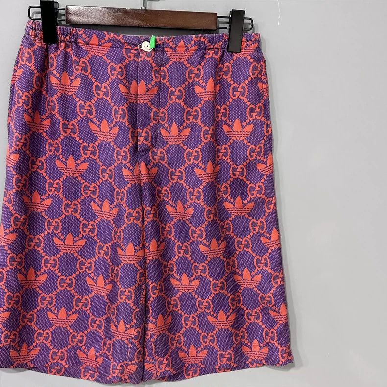Gucci Gucci Adidas co-branded full-print silk shorts 2502-Nextarr Size US 28 / EU 44 - 2 Thumbnail