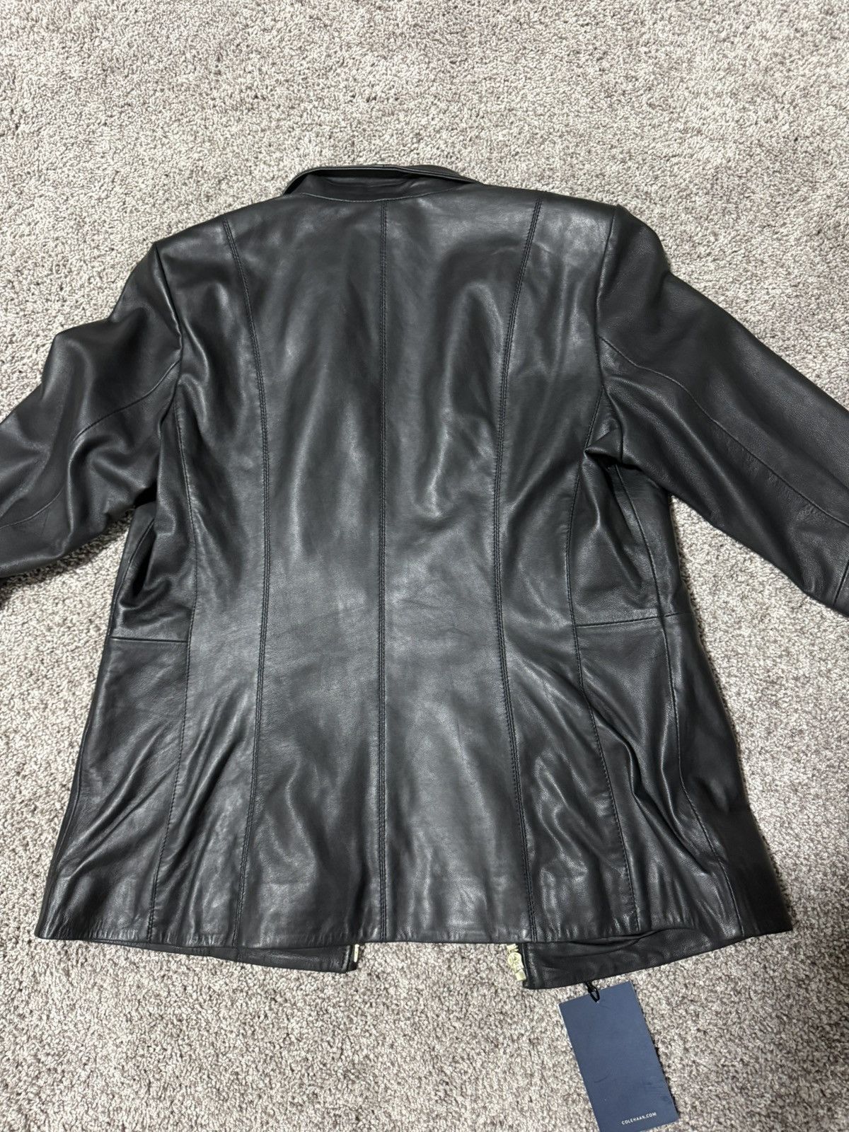 Cole Haan Cole Haan Womens Leather Jacket Size M / US 6-8 / IT 42-44 - 8 Thumbnail