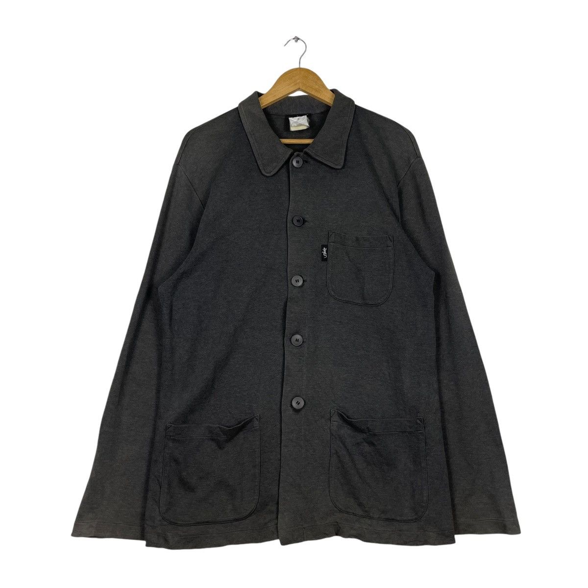 Japanese Brand × Vintage × agnes b. 💥AGNES B CHORE LINEN COTTON JACKET Size US M / EU 48-50 / 2 - 1 Thumbnail