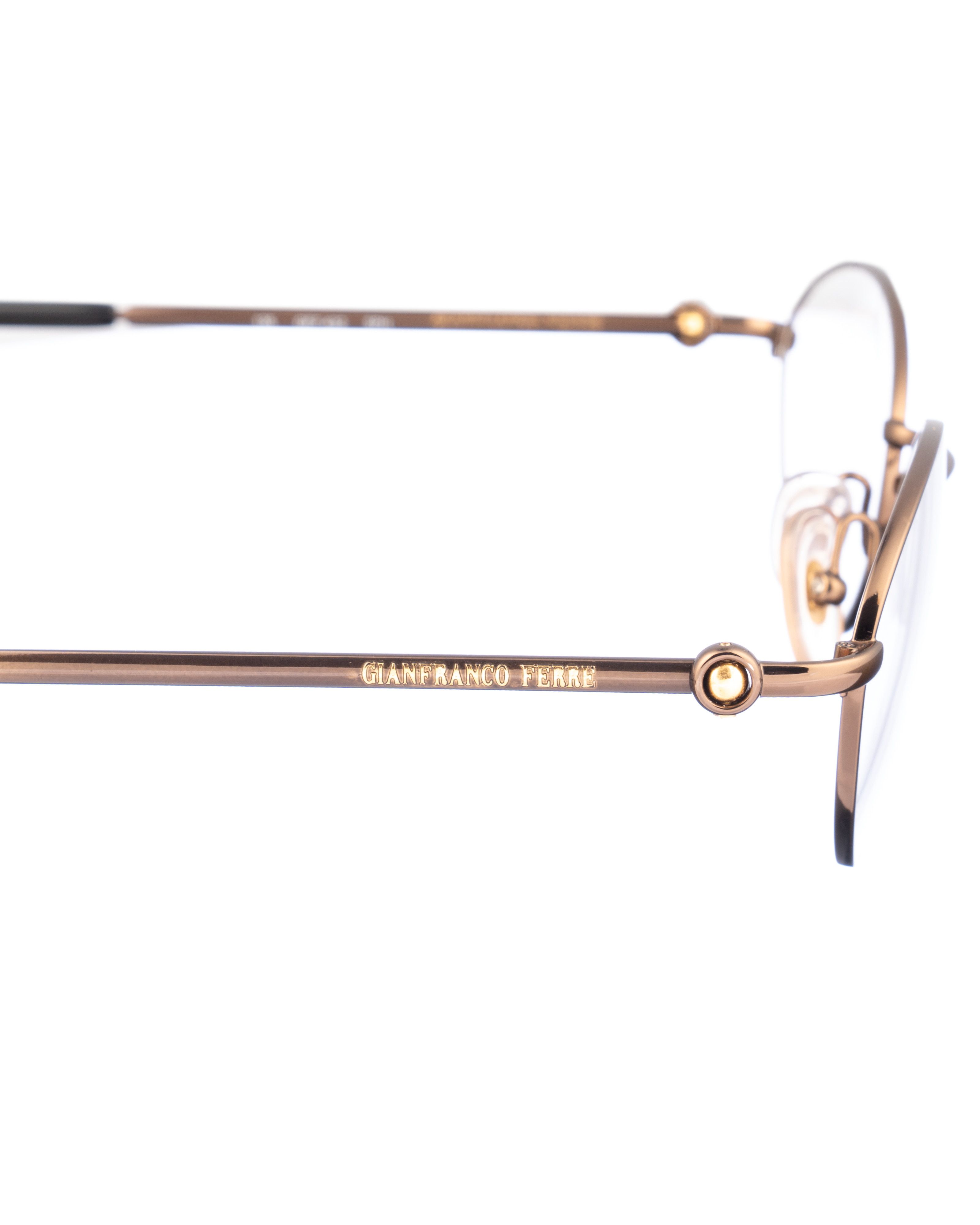 Gianfranco Ferre Gianfranco Ferre 00s Oval Burgundy Brown Glasses Size ONE SIZE - 3 Thumbnail