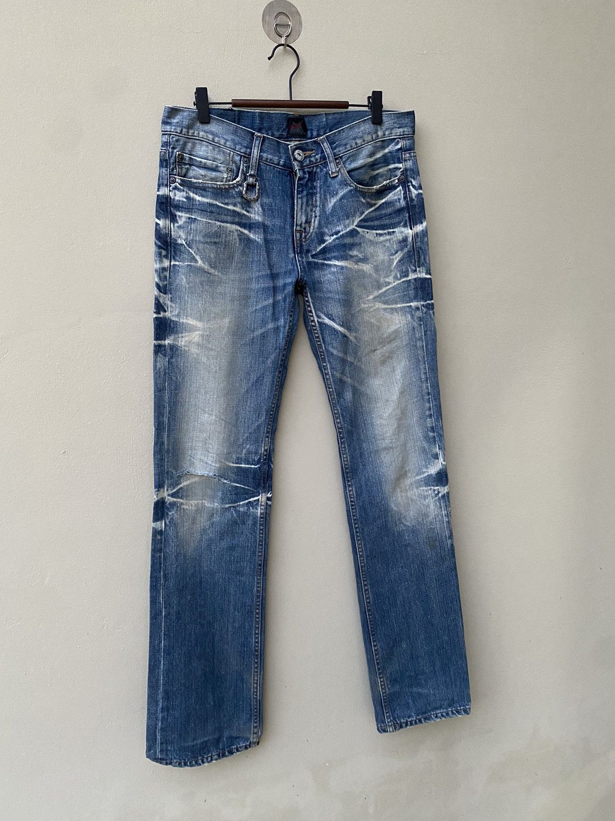 Japanese Brand RARE JACK ROSE NICE DESIGN DISTRESSED JEANS Size US 31 - 7 Thumbnail