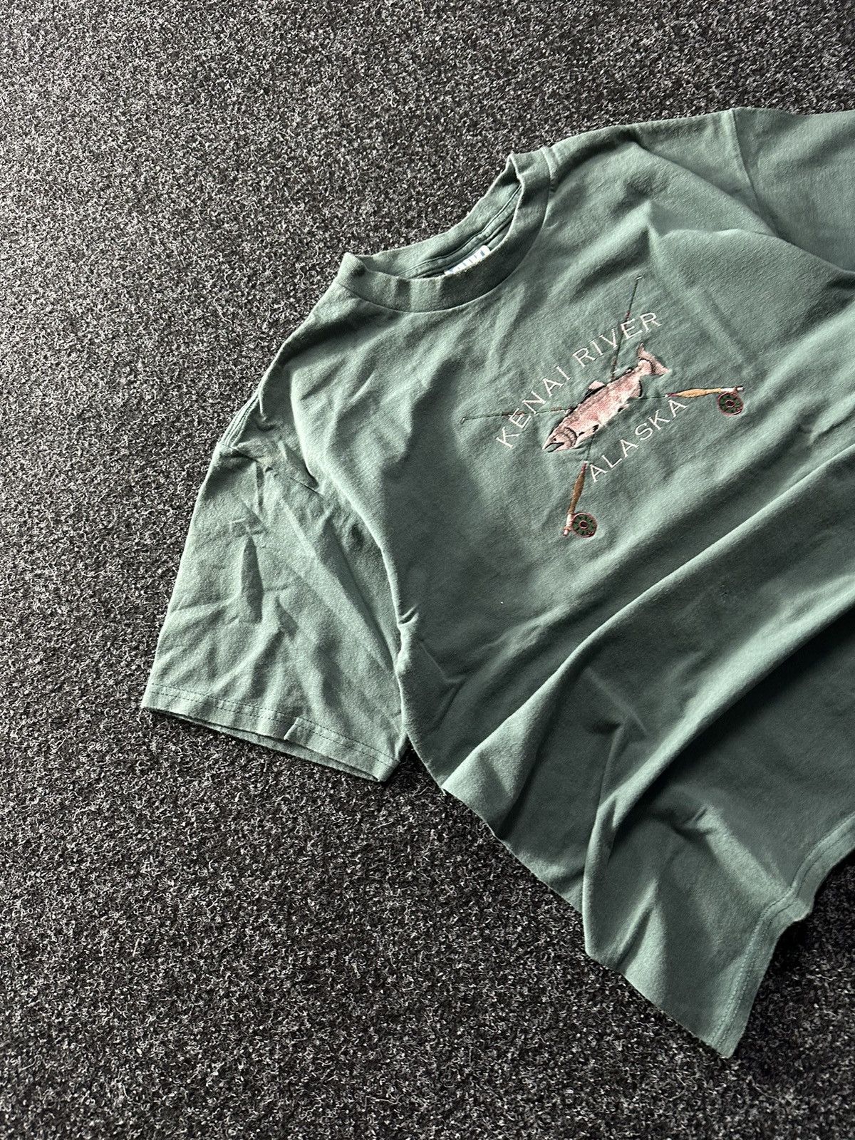 Vintage 🚨Vintage Alaska KENAI RIVER Big Print Made in USA T-Shirt Size US L / EU 52-54 / 3 - 2 Thumbnail