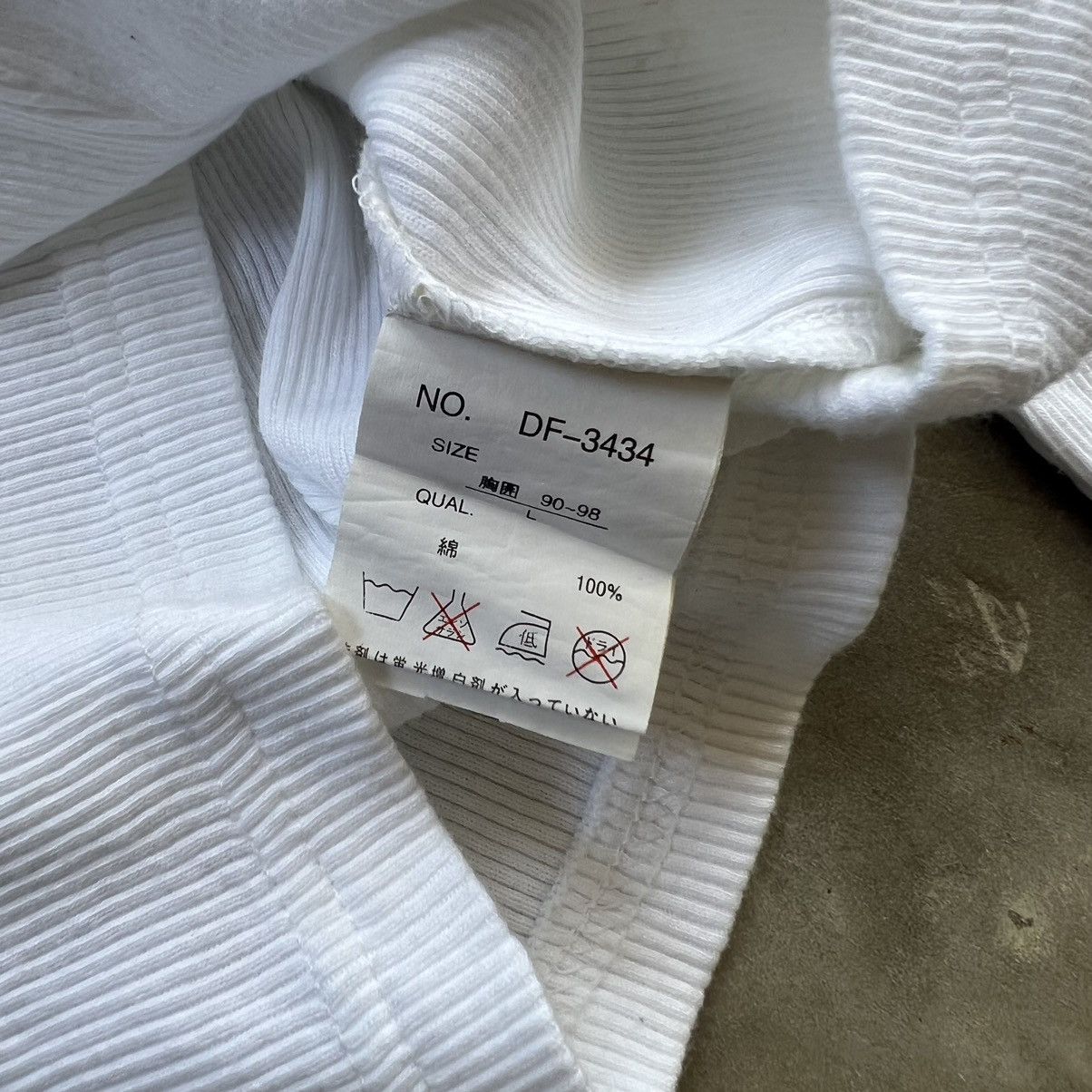 Japanese Brand Semantic Design Vkei Style Poem Ribbed Long Sleeve Shirt Size US L / EU 52-54 / 3 - 5 Thumbnail