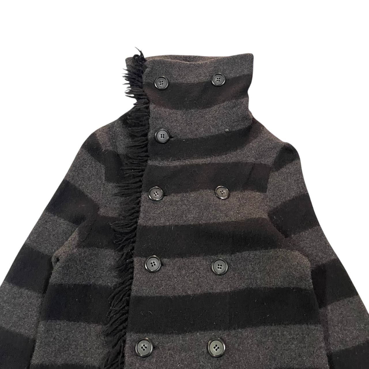 gomme Gomme High Neck Double Breasted Wool Coat Size M / US 6-8 / IT 42-44 - 2 Thumbnail