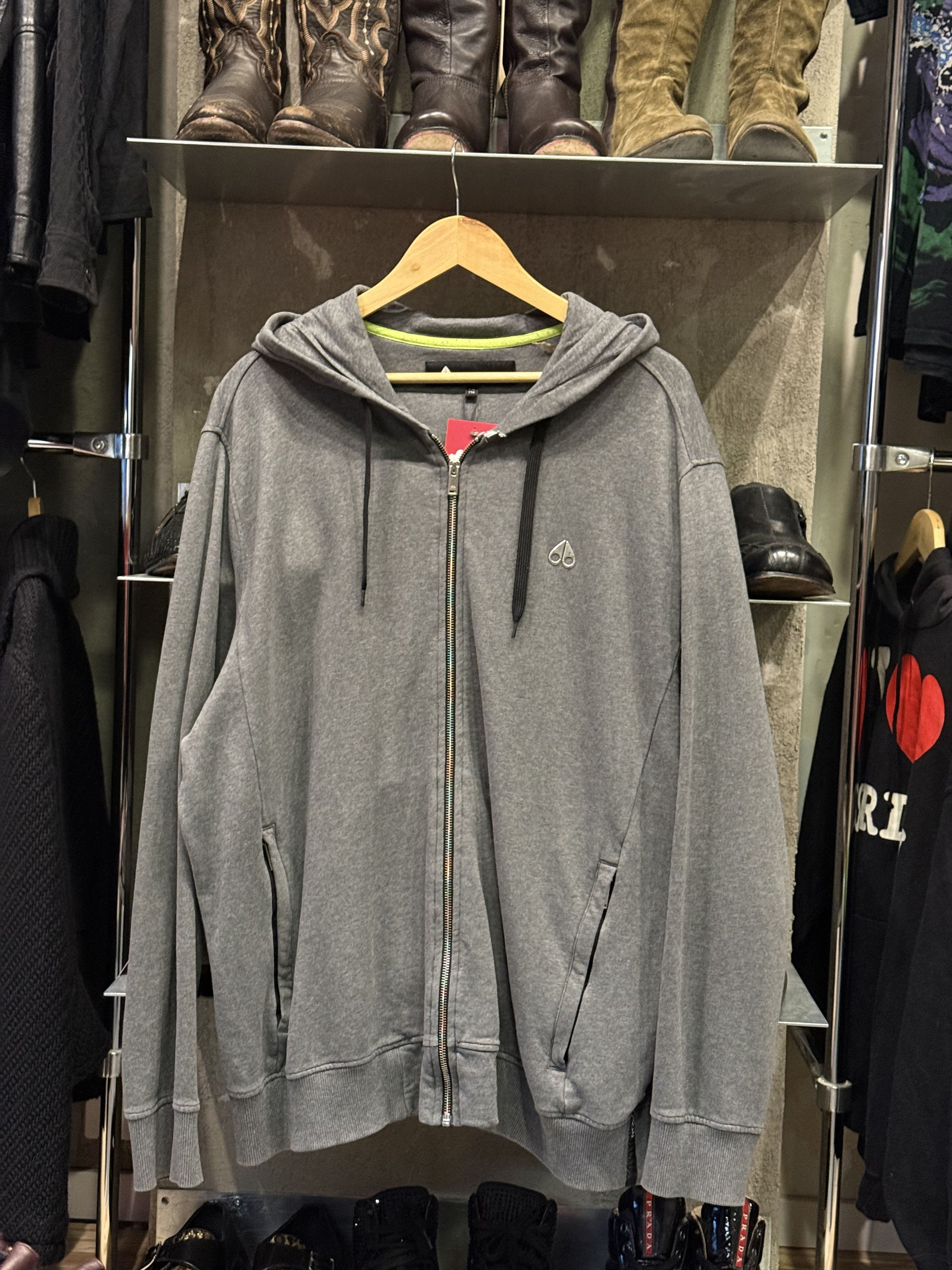 Moose Knuckles Moose Knuckles gray emblem logo zip hoodie Size US XXL / EU 58 / 5 - 1 Thumbnail