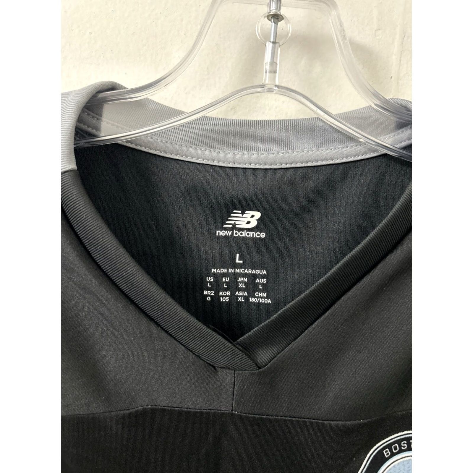 New Balance New Balance Boston Bolts Soccer Jersey Mens Large Black NB Dry NWT Size US L / EU 52-54 / 3 - 6 Thumbnail