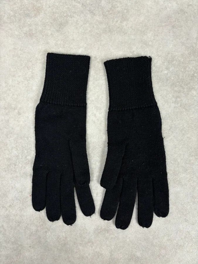 Dior AW2008 Dior Black Premium Wool Gloves Size ONE SIZE - 5 Thumbnail
