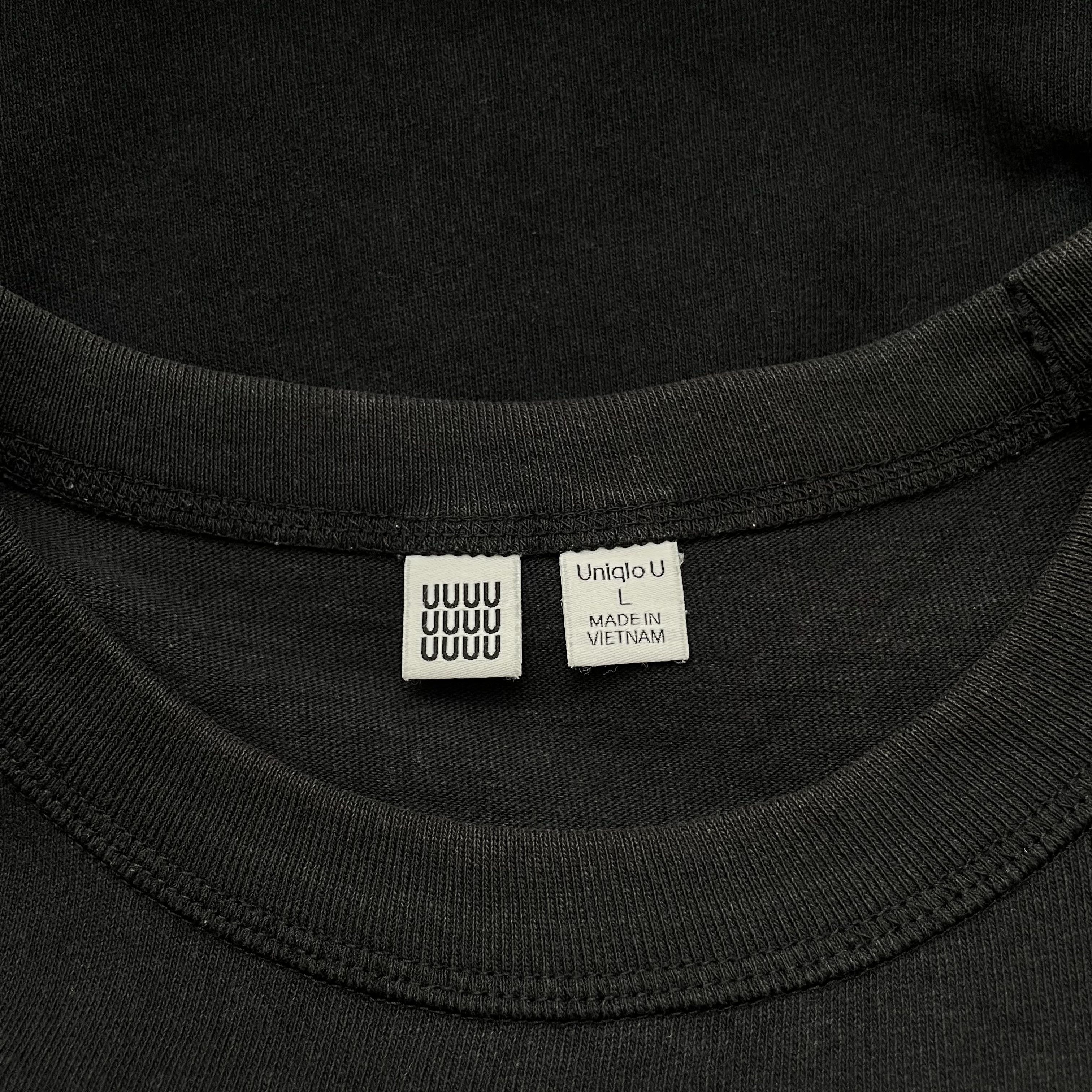 Japanese Brand × Uniqlo UNIQLO U TSHIRT BLACK HEAVY WEIGHT TEE PLAIN CASUAL BASIC Size US L / EU 52-54 / 3 - 4 Thumbnail