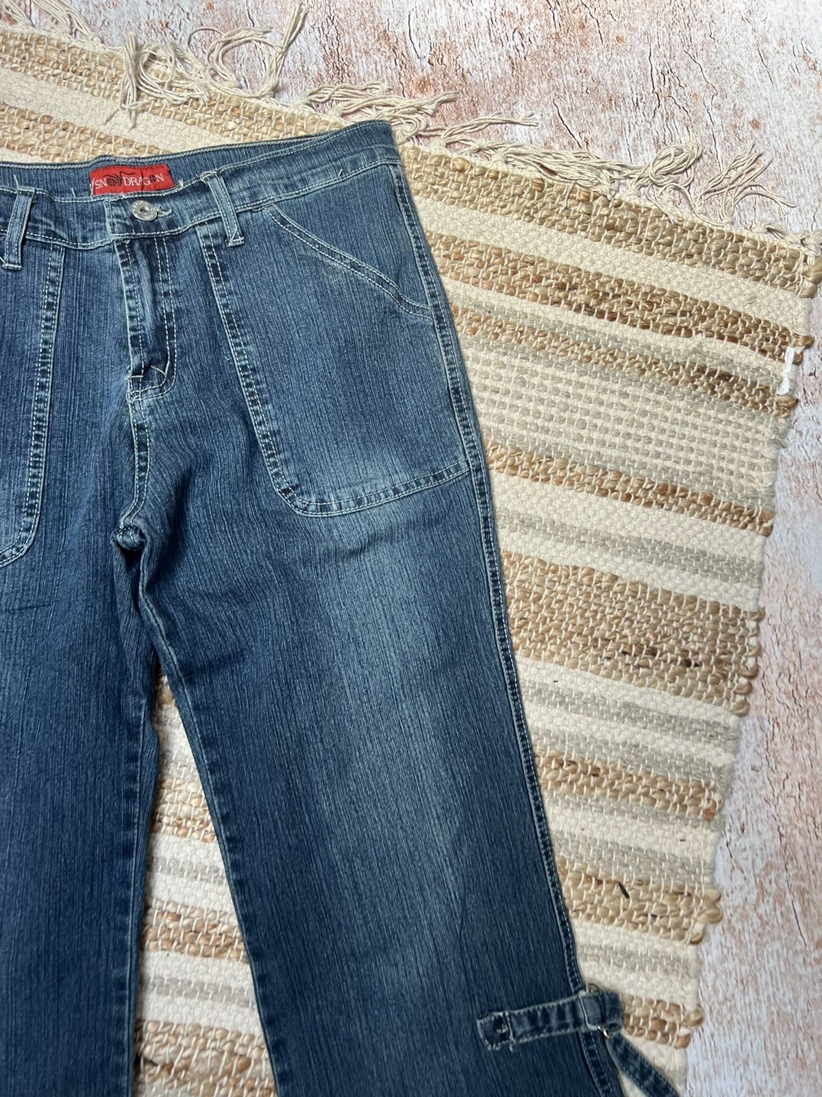 Vintage Vintage super flare cargo jeans Size US 28 / EU 44 - 4 Thumbnail