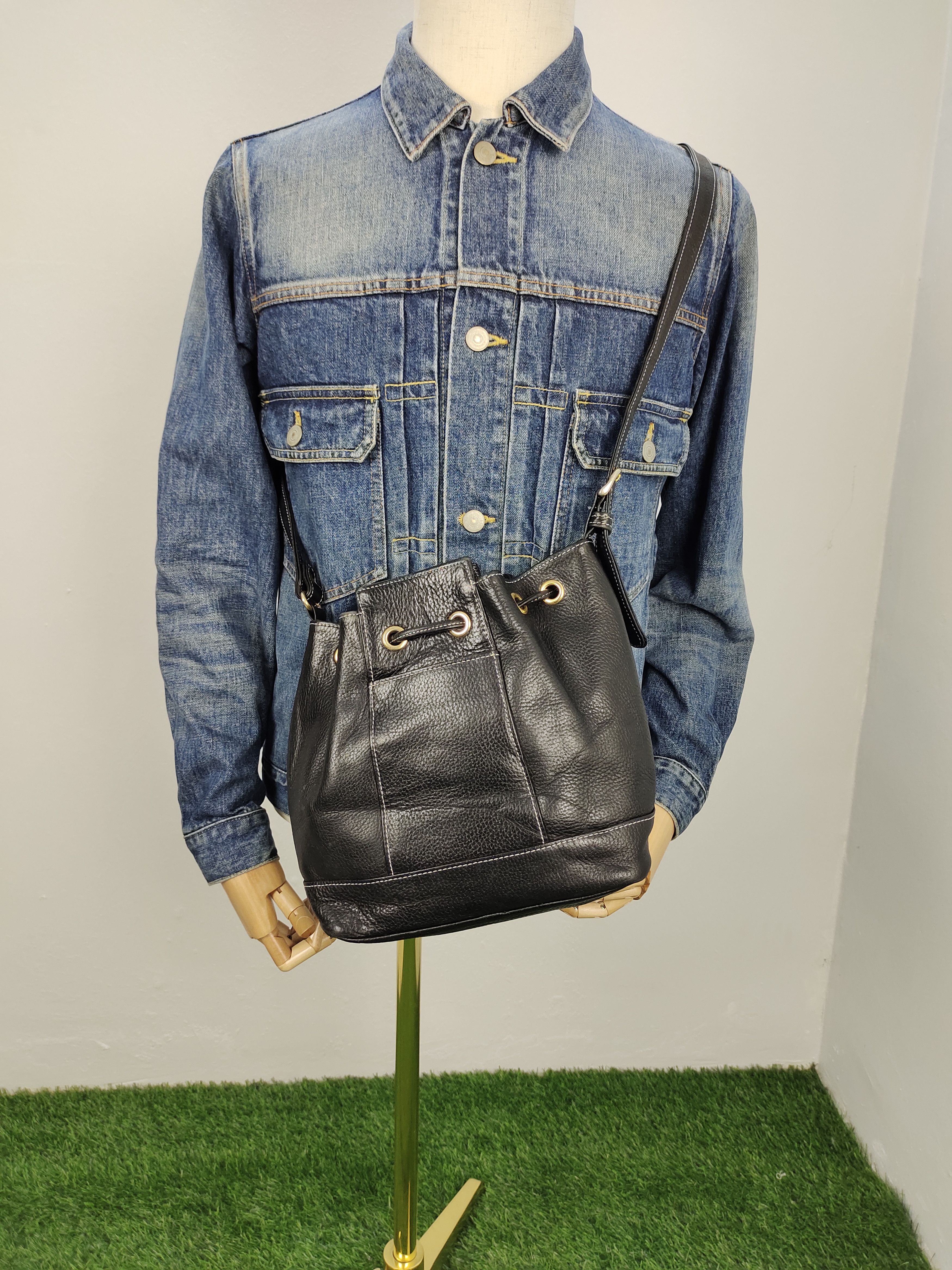 Hysteric Glamour Vintage Jacovitti Patina Full Leather Bucket Bag Size ONE SIZE - 3 Thumbnail