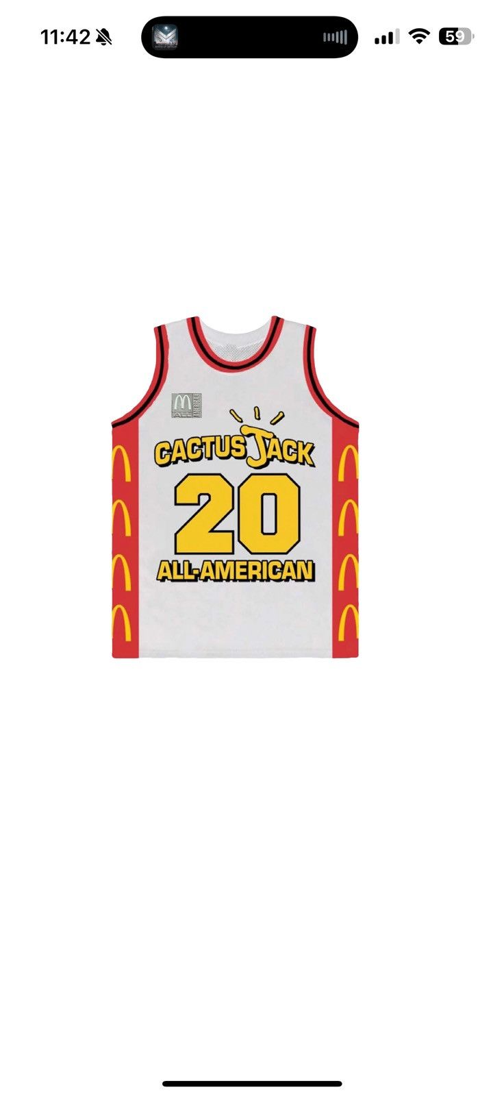 Other Cactus Jack All American Jersey Size US XL / EU 56 / 4 - 2 Thumbnail