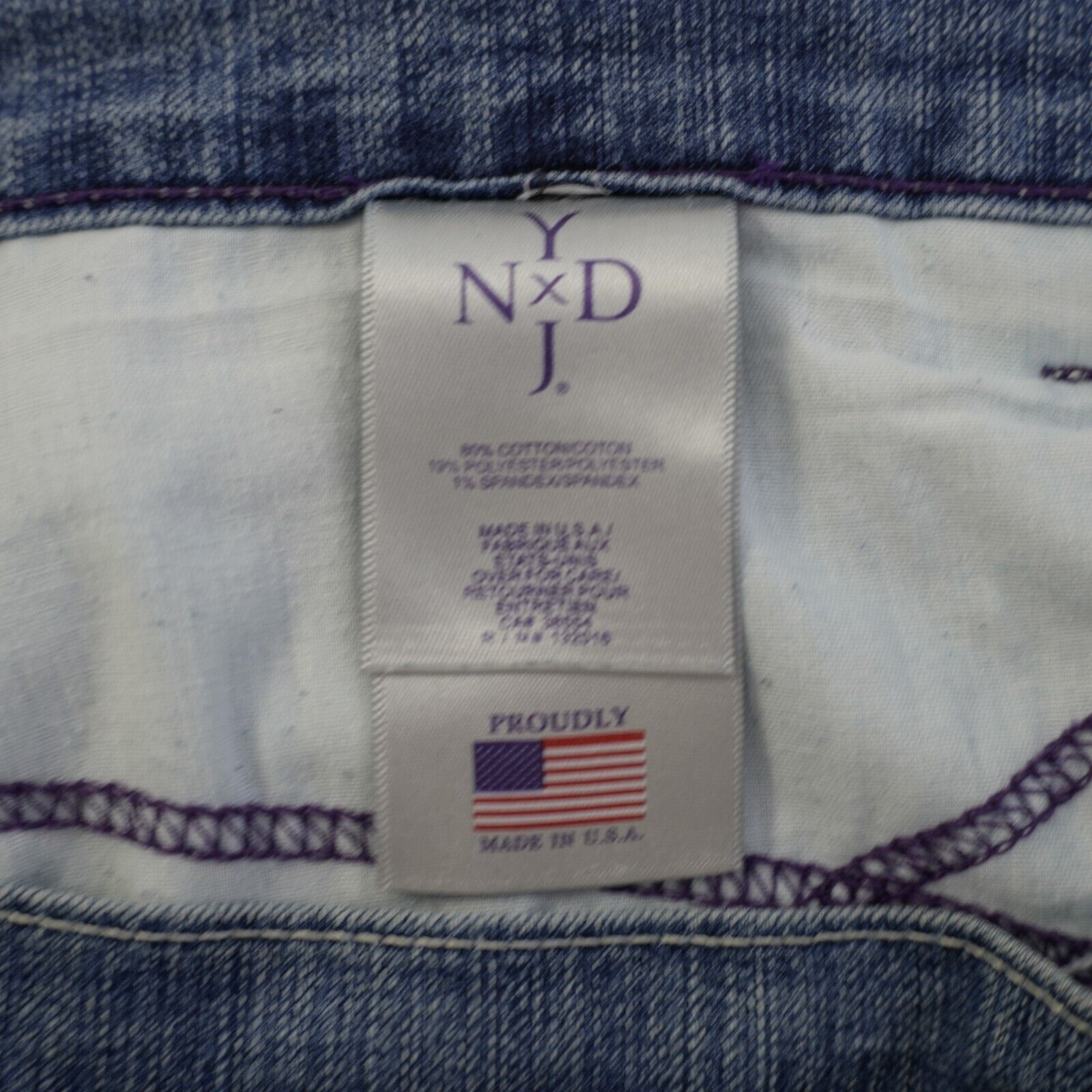 NYDJ NYDJ Not Your Daughters Jeans Rolled Up Blue High Rise Denim Size 34" / US 12 / IT 48 - 6 Thumbnail