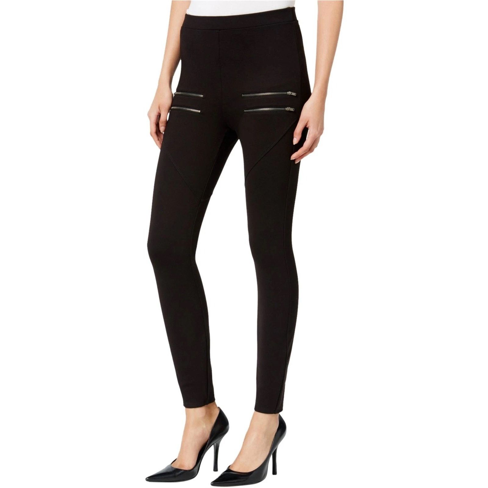 Other NWT Chelsea Sky Moto Leggings Pants XS Pull-On Zip Detail Size 26" / US 2 / IT 38 - 1 Thumbnail