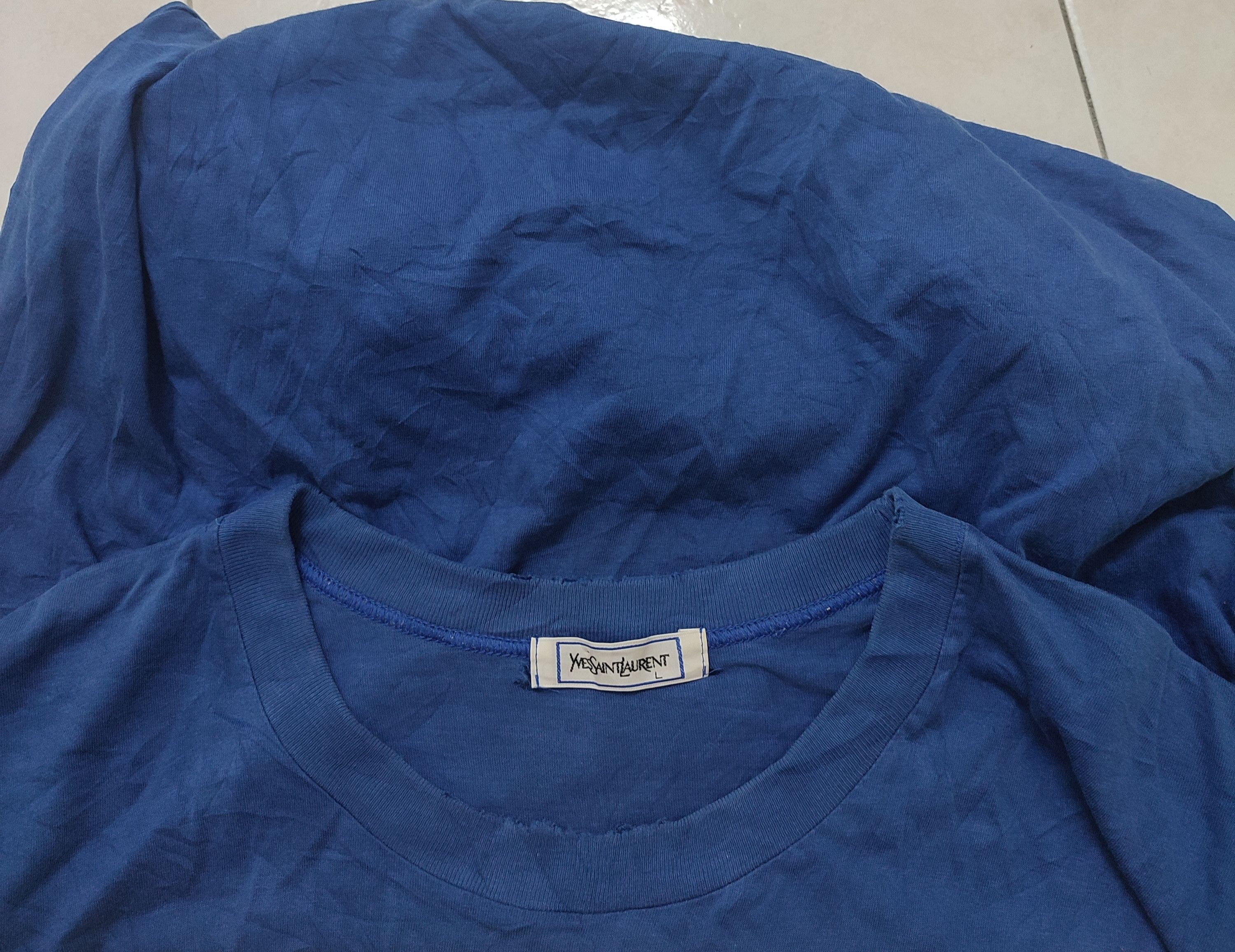 Yves Saint Laurent Vtg 90s YSL Small Logo Tees Size US M / EU 48-50 / 2 - 3 Thumbnail