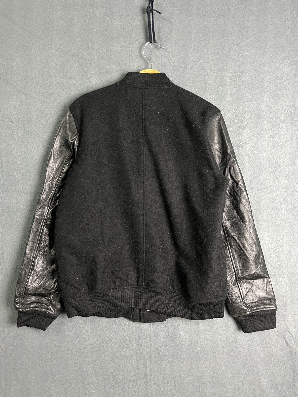 Genuine Leather × Japanese Brand Supp. Wool Leather Varsity Jacket Size S / US 4 / IT 40 - 2 Thumbnail