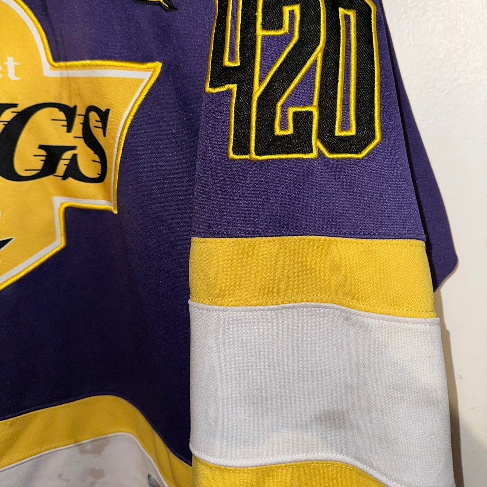 NHL Vintage Black Pike LA Kings Hockey Jersey Street Kings 420 M Size US M / EU 48-50 / 2 - 6 Thumbnail
