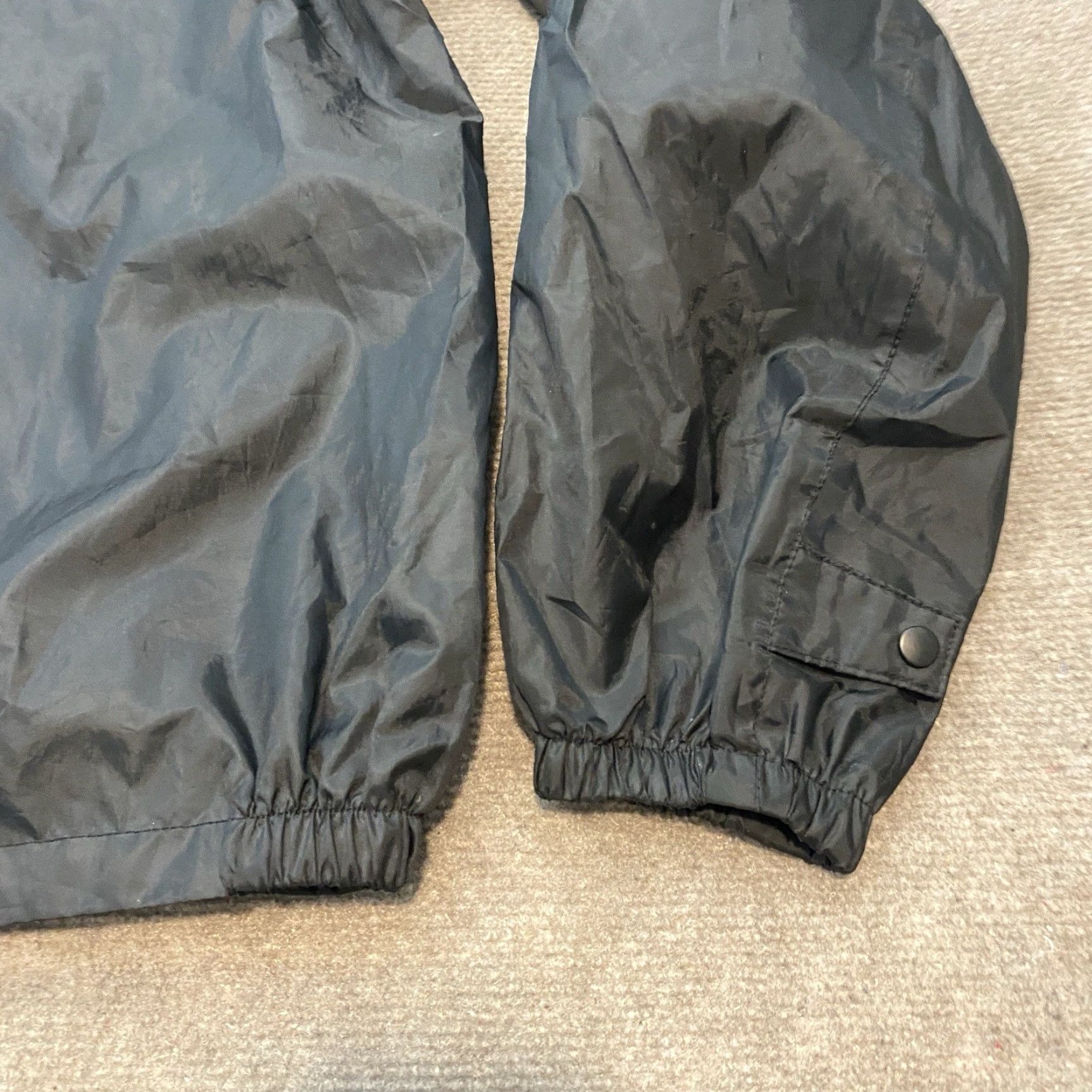 Harley Davidson Harley-Davidson Bomber Jacket Motorcycle Mens XL Tall Zip Pockets Black Lightweight? Size US XL / EU 56 / 4 - 4 Thumbnail