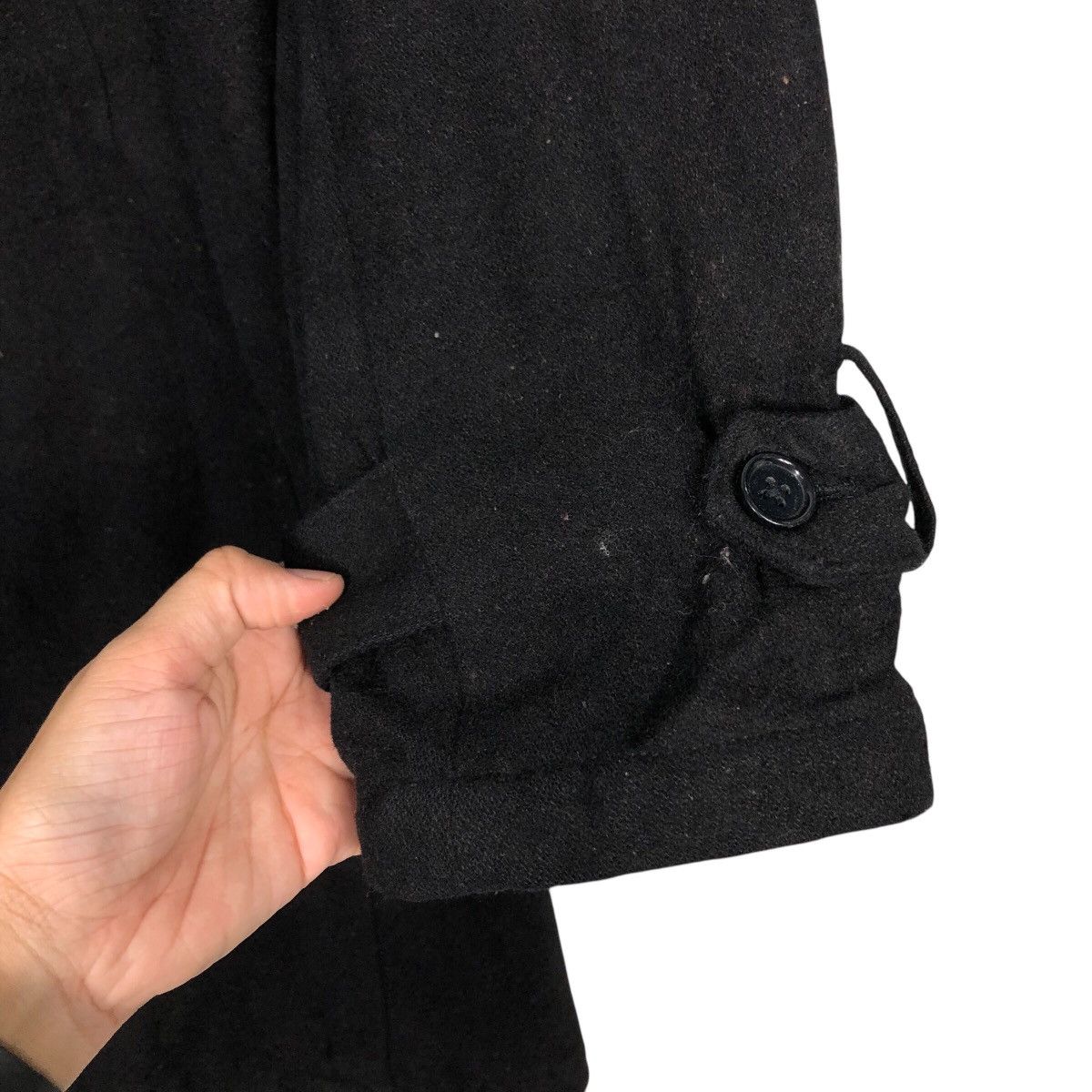 Japanese Brand 📌Vintage Wool Long Jacket D'Homme A Homme Rich Black Size US L / EU 52-54 / 3 - 17 Thumbnail