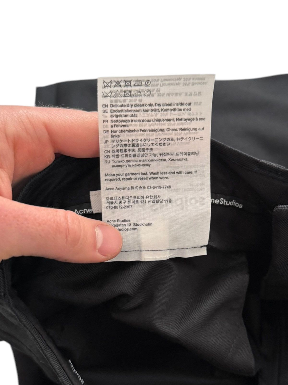 Acne Studios Ruffle Stacks Black Trouser Size US 32 / EU 48 - 11 Thumbnail