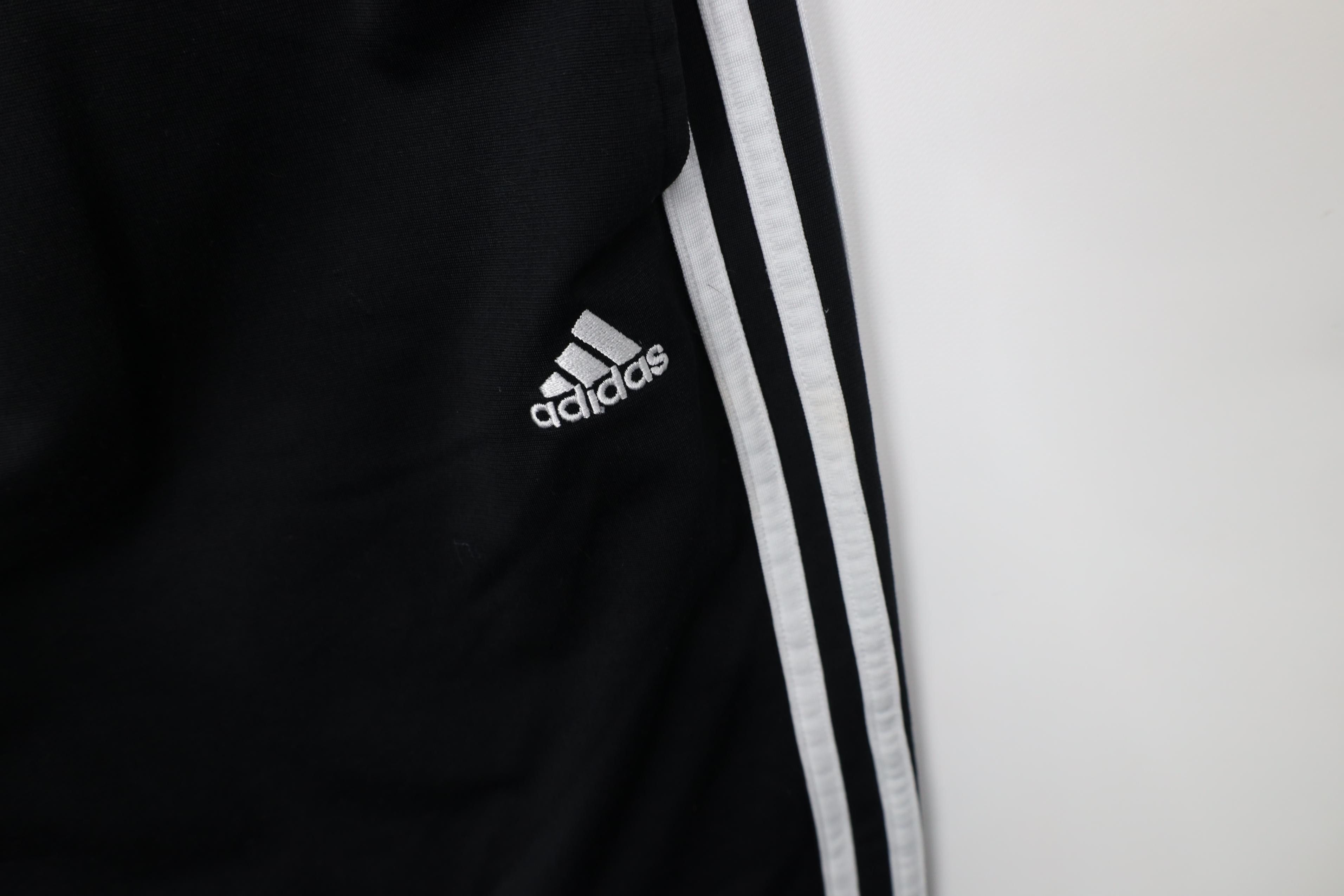 Adidas Vintage Y2K Adidas Striped Wide Leg Sweatpants Pants Black Size US 36 / EU 52 - 5 Thumbnail
