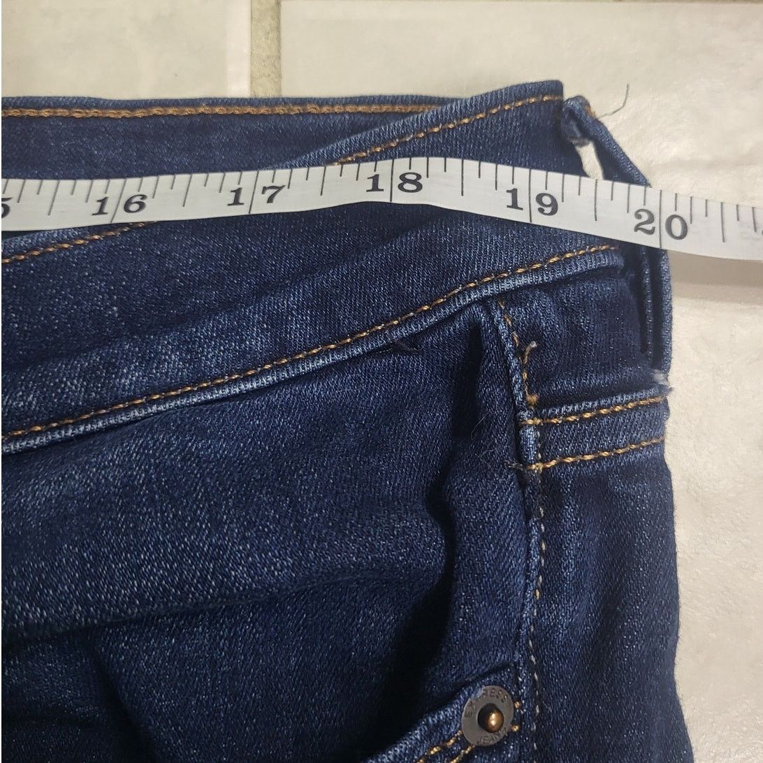 Express Express Dark Wash Mid Rise Legging - 18L Size 40" / US 18 - 6 Thumbnail