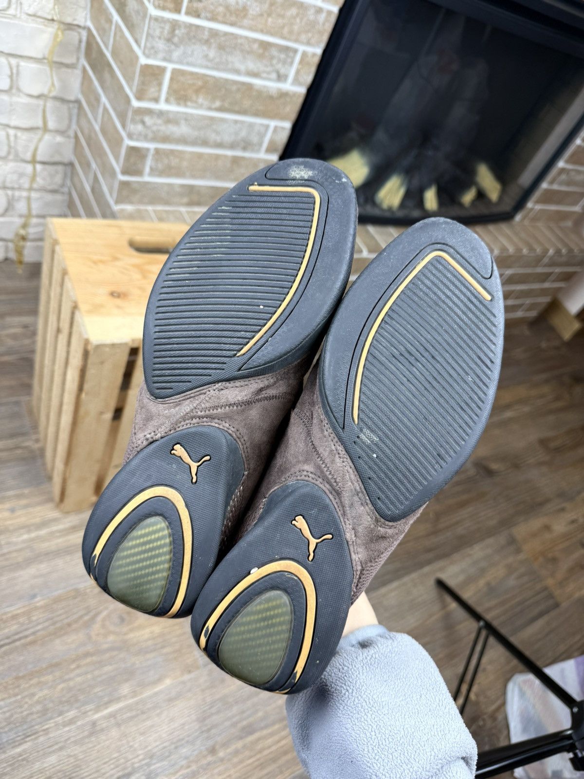 Puma Vintage Puma Y2K Induction Speedcat Brown Suede Strap Shoes Size US 10 / EU 43 - 10 Thumbnail