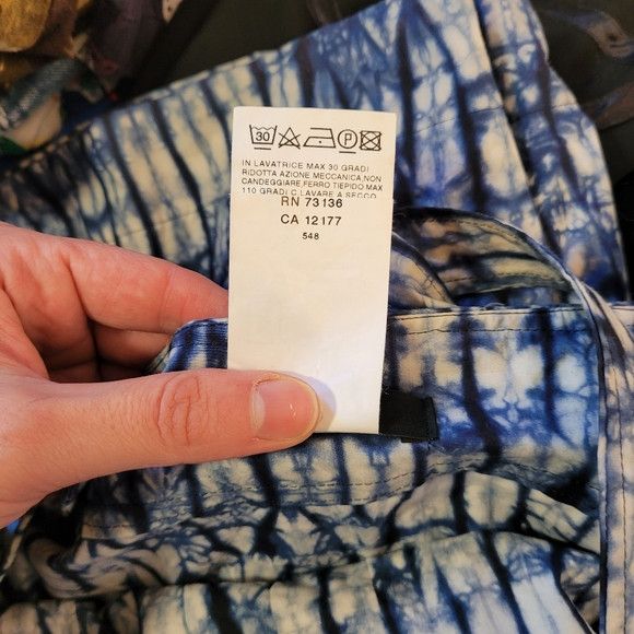 Weekend Max Mara Weekend Max Mara Blue/White Tie-dye Maxi Dress - 12 Size XL / US 12-14 / IT 48-50 - 6 Thumbnail