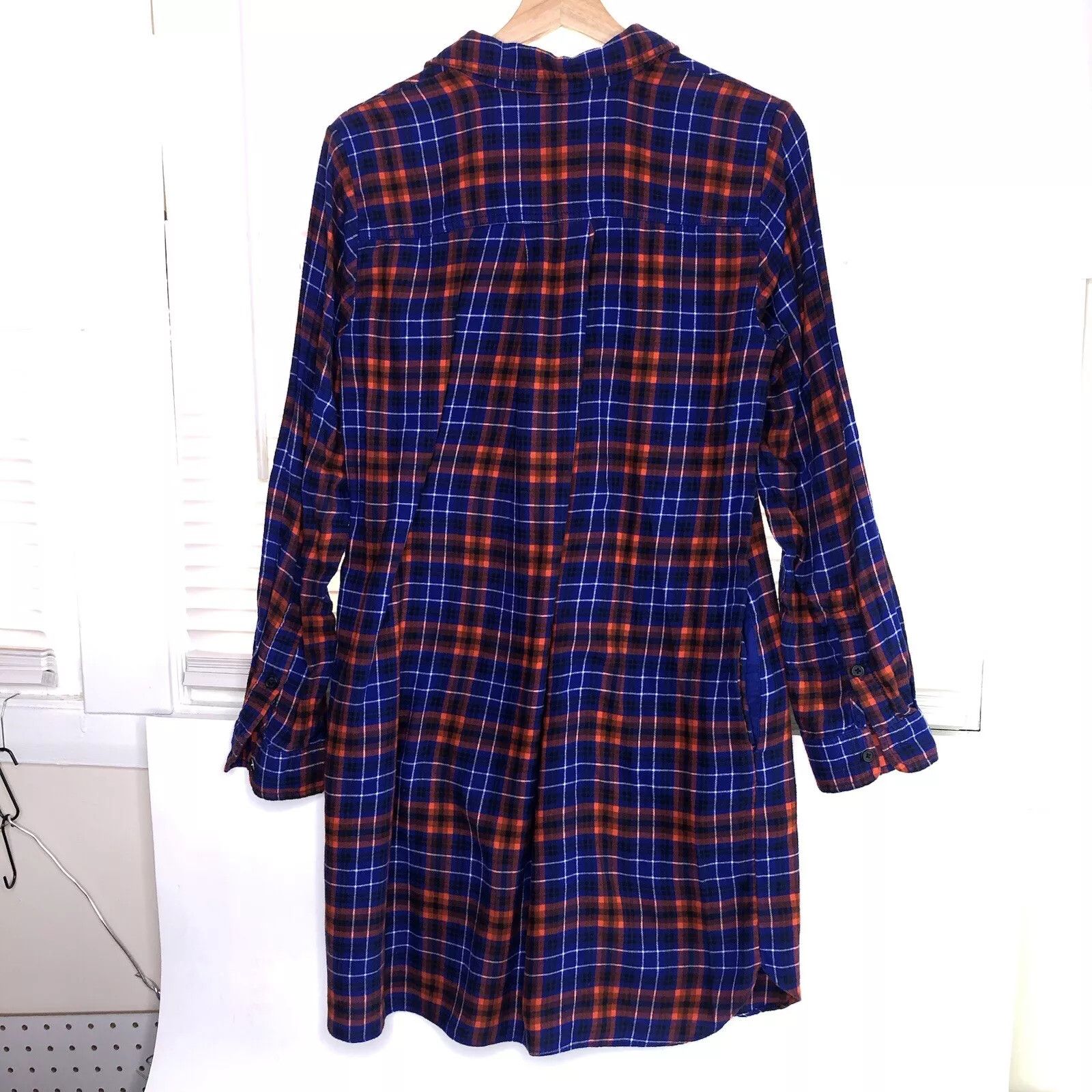 J.Crew J Crew Shirt Dress Tartan Plaid Flannel Shirtdress Sz S Long Size S / US 4 / IT 40 - 6 Thumbnail