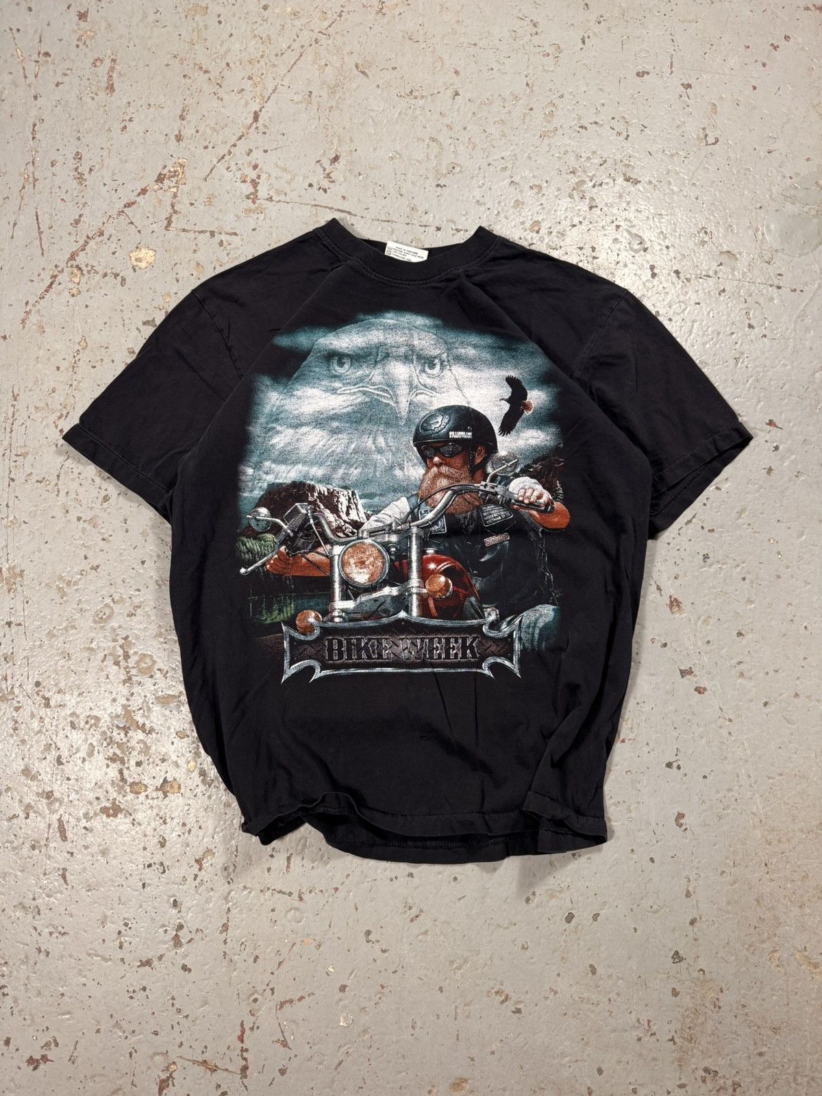 Vintage Vintage Rock Eagle Bike week Tee Size US XL / EU 56 / 4 - 2 Thumbnail