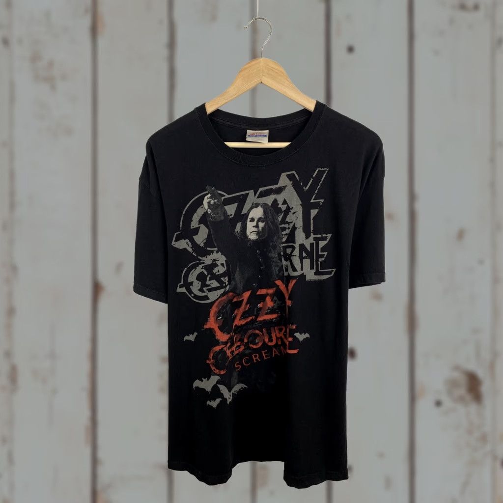 Hanes VINTAGE Ozzy Osborne Scream T-Shirt XL Black Mens Retro 2010 Y2K Rare Hanes T-Shirt Size US XL / EU 56 / 4 - 1 Thumbnail