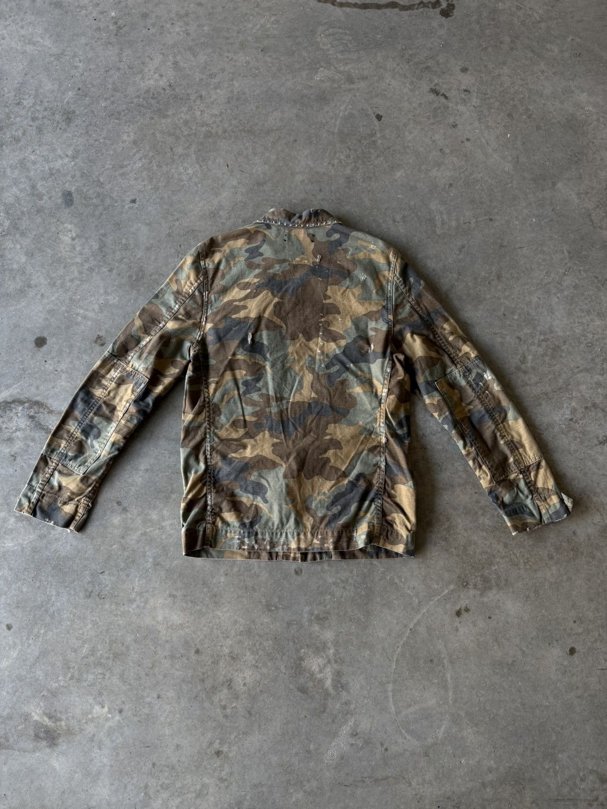 Amiri Amiri Studded Distressed Camo Field Jacket Size US S / EU 44-46 / 1 - 6 Thumbnail
