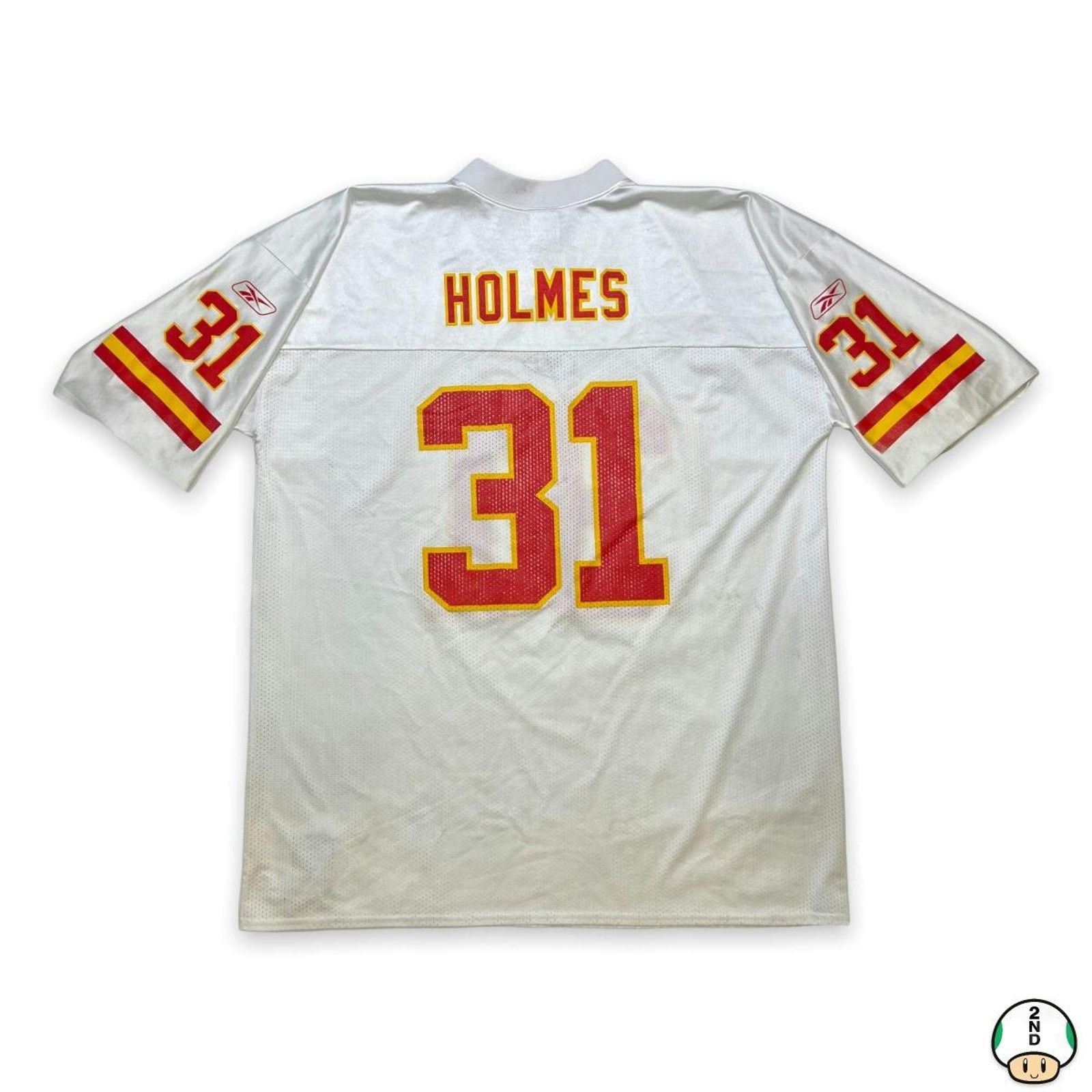 NFL × Reebok × Vintage Reebok Priest Holmes Kansas City Chiefs Jersey 2XL Football Size US XXL / EU 58 / 5 - 1 Thumbnail
