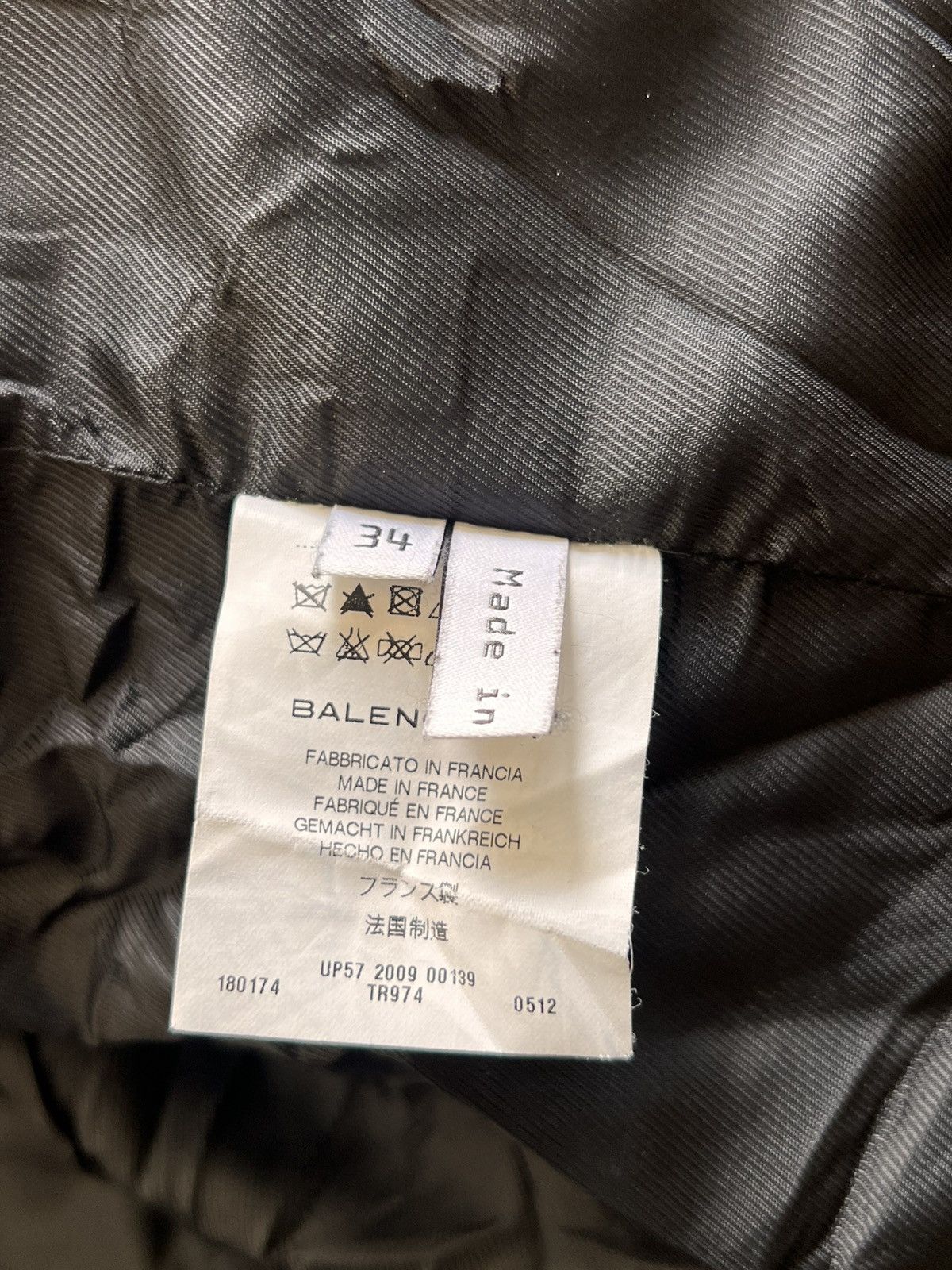 Balenciaga BALENCIAGA NAVY_BLUE MOTO LEATHER JACKET Size XXS / US 00 / IT 34 - 7 Thumbnail