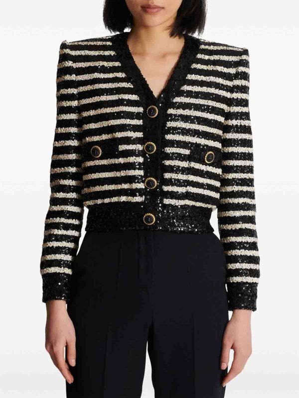 Balmain o1s1wg110725 Sweater in Black Size XL / US 12-14 / IT 48-50 - 5 Thumbnail