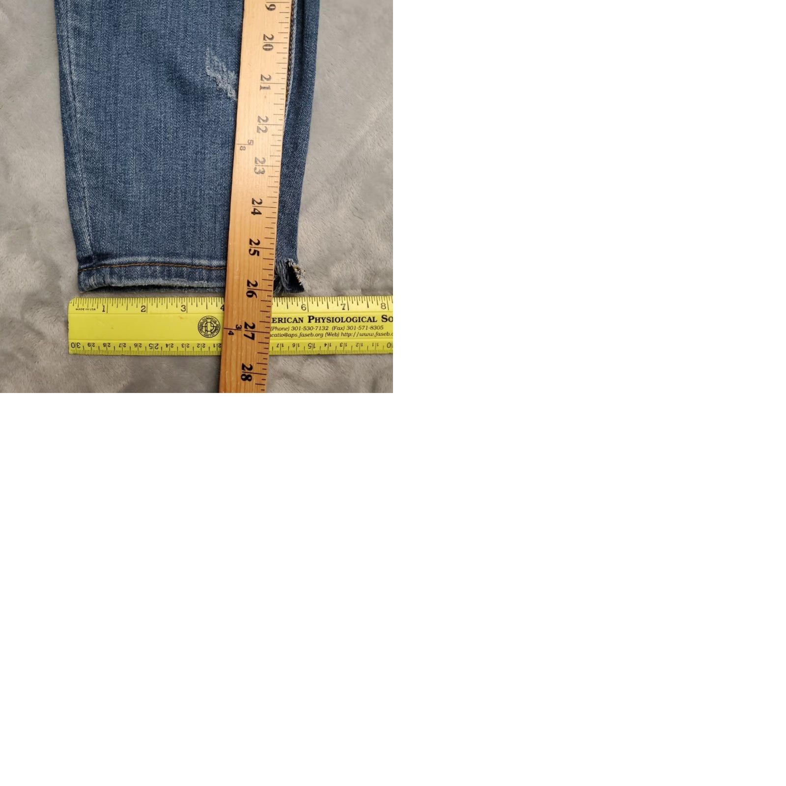 Vintage VINTAGE Judy Blue Jeans Women 30 Distressed Whiskered Faded Stretch Relaxed fit JB82271 Size 30" / US 8 / IT 44 - 9 Thumbnail