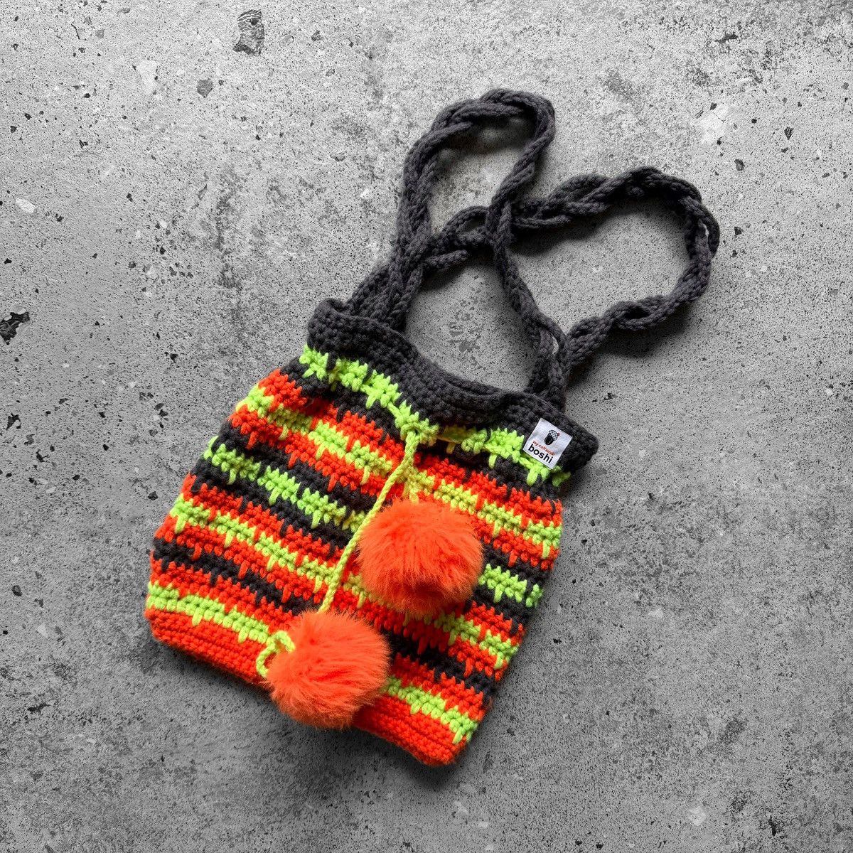 Handmade Boshi Womens Handmade Crochet Tote Bag Multicolor Knit Size ONE SIZE - 5 Thumbnail
