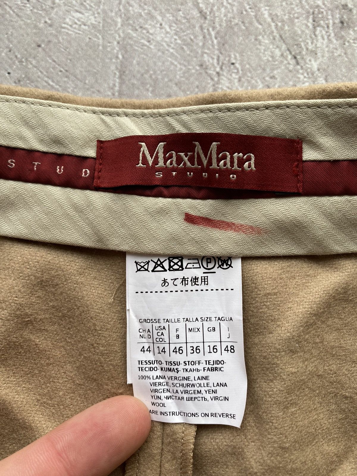 Max Mara Rare Max Mara Studio 100% Pure New Wool Cropped Sweatpants Size 36" / US 14 / IT 50 - 5 Thumbnail