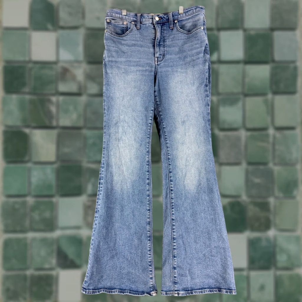 Madewell Madewell Jeans Womens 29 Blue High Rise Skinny Flare Stretch Denim Size 29" - 1 Thumbnail